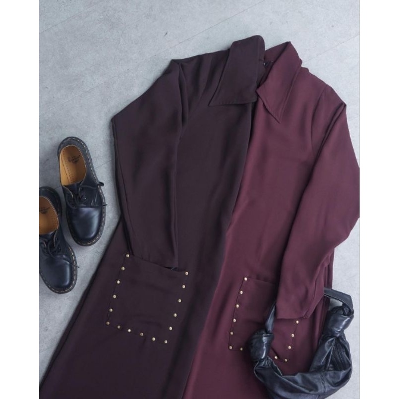 Laeeba Dark Maroon Mba Vita's Order | Shopee Philippines