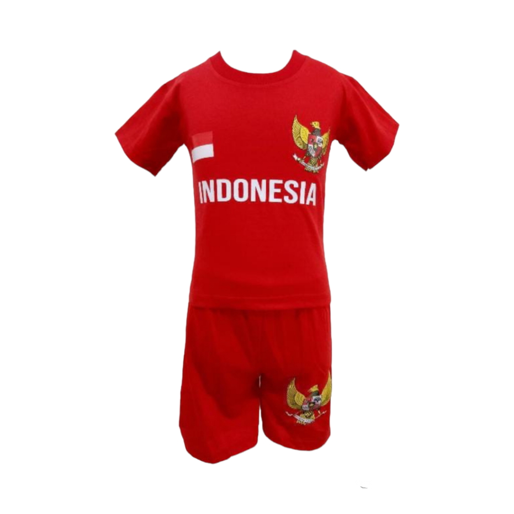 MERAH Red Indonesian National Team Boys Suits | Shopee Philippines