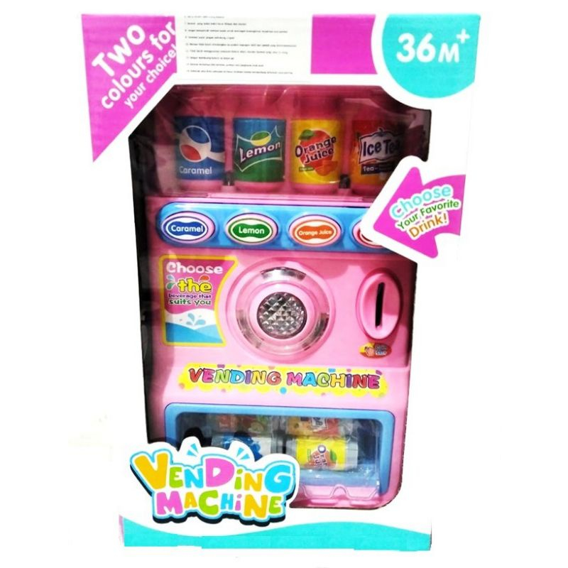 MESIN Children's Toys Vending Machine Drink Mini Automatic Drink Can