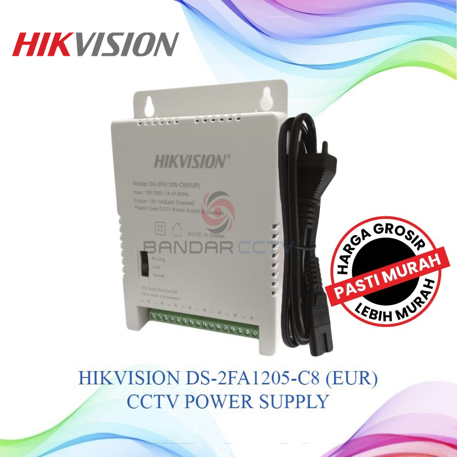 Hikvision 8 Channel CCTV Power Supply DS2FA1205C8 Shopee Philippines