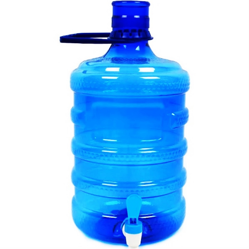 5 Liter Blue Drinking Water Gallon Plus PET Plastic Faucet | Shopee ...