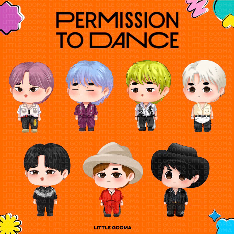 GANTUNGAN Keychain BTS OT7 Permission To Dance Era by Little gooma ...