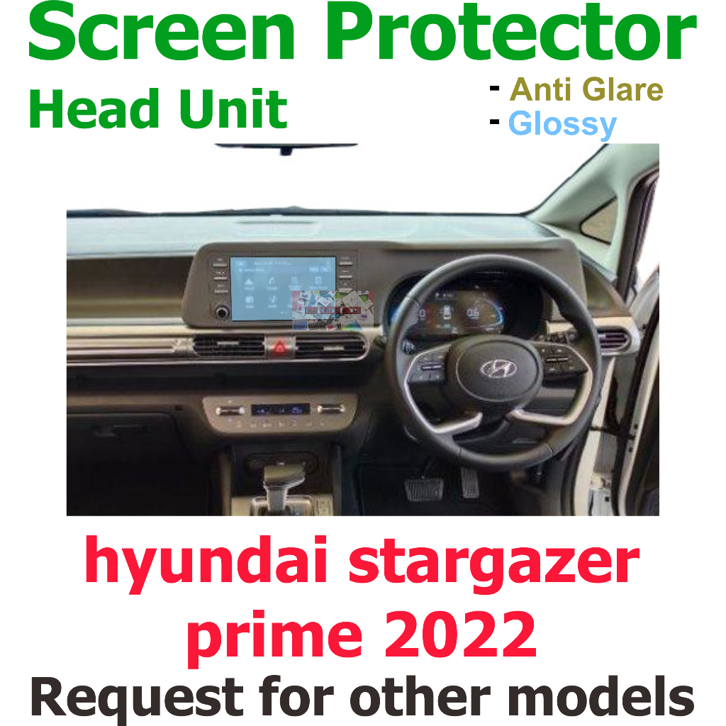 Hyundai Stargazer Prime 2022 head unit Car Screen Protector Guard Shopee Philippines