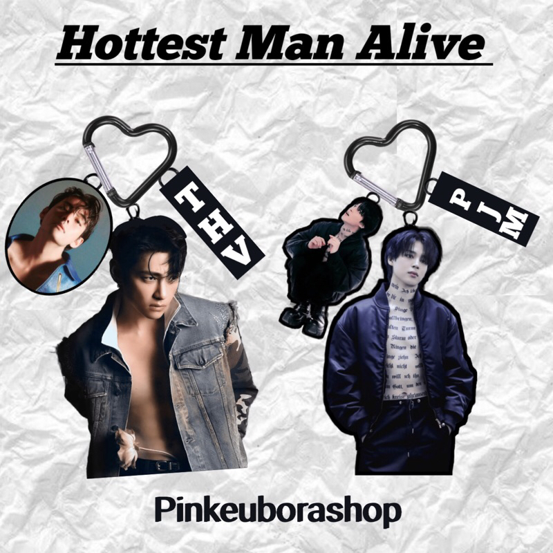 Keychain BTS Hottest Man Alive Edition | Shopee Philippines