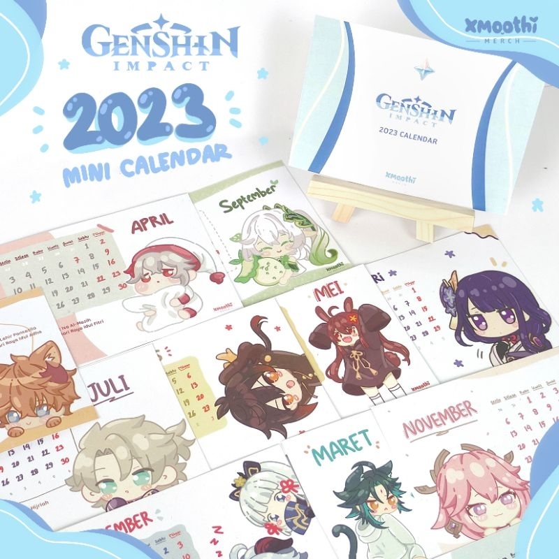 Genshin IMPACT 2023 CALENDAR GENSHIN IMPACT 2023 CALENDAR MINI DESK