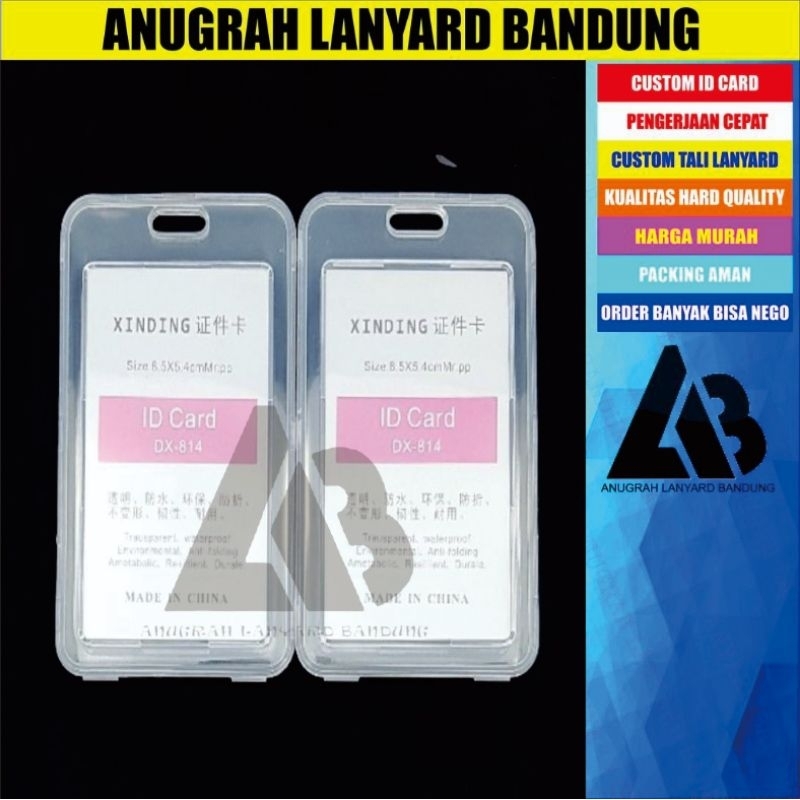 Frame box / transparent card holder box lid / id card casing / id card ...