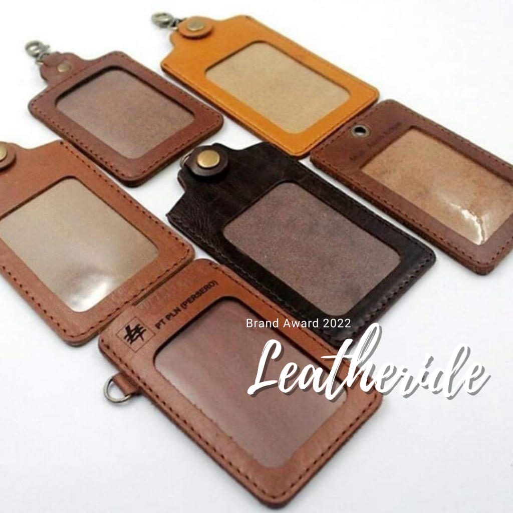 GANTUNGAN Custom Genuine Leather ID CARD Company NAME ID CARD HOLDER