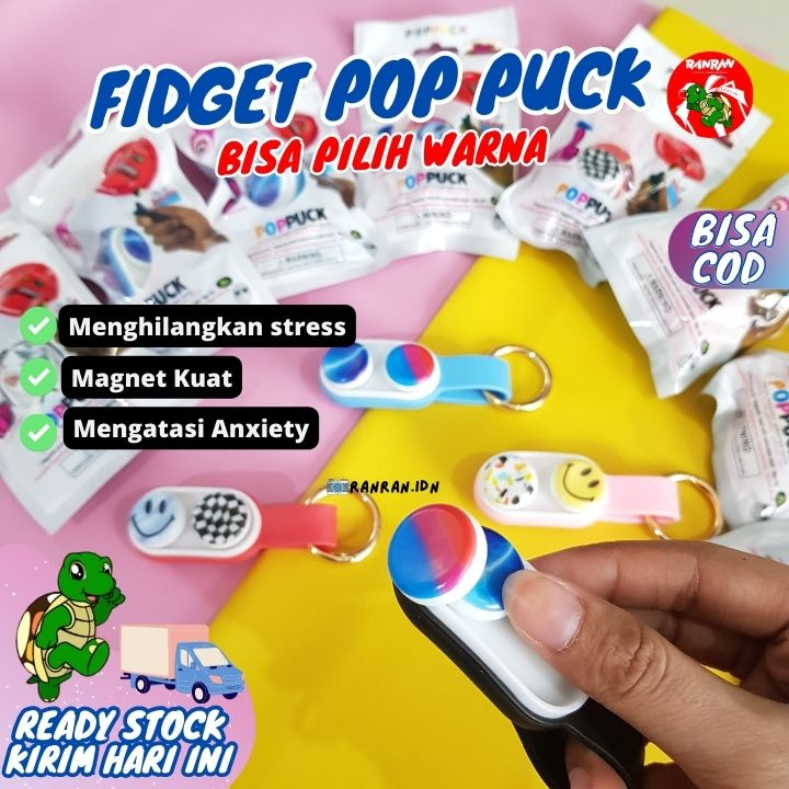 PUCK Fidget PopPuck Magnetic Elastic POP PUCK Spinner Silicone Magnet ...