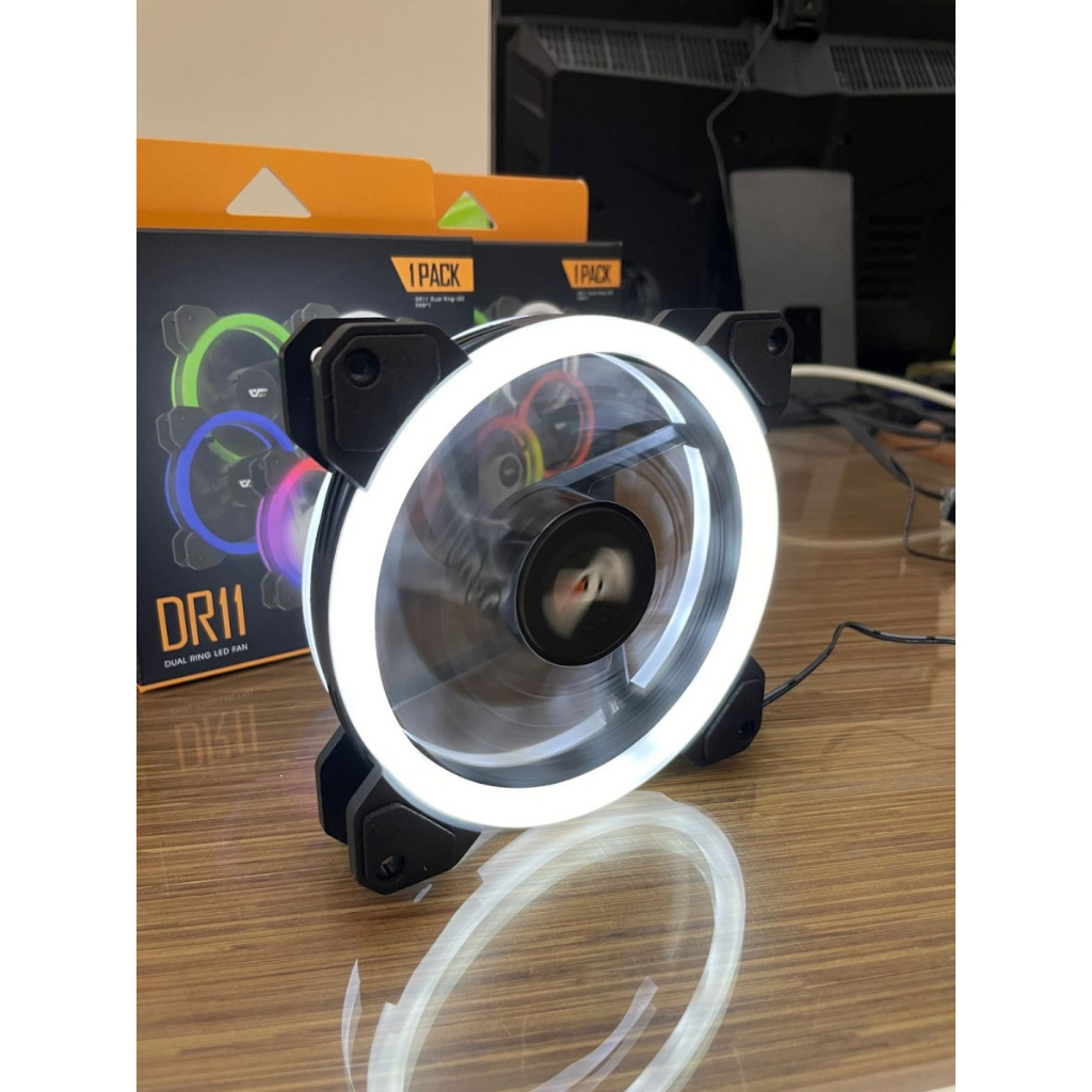 FAN CASING AIGO DARKFLASH DR11 RING FAN WHITE BLUE RED GREEN 12CM ...