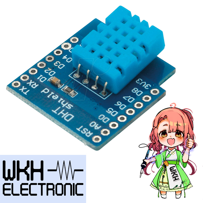 DHT11 shield Wemos D1 mini humidity temperature sensor temperature ...