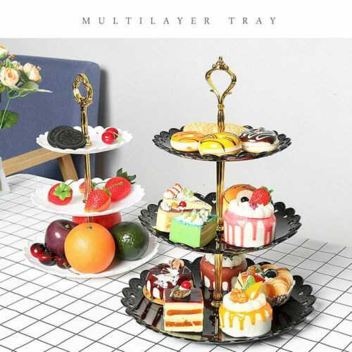 Food Rack Stacking Fruit Cake Kitchen Cake Plate Stand Display | Shopee ...