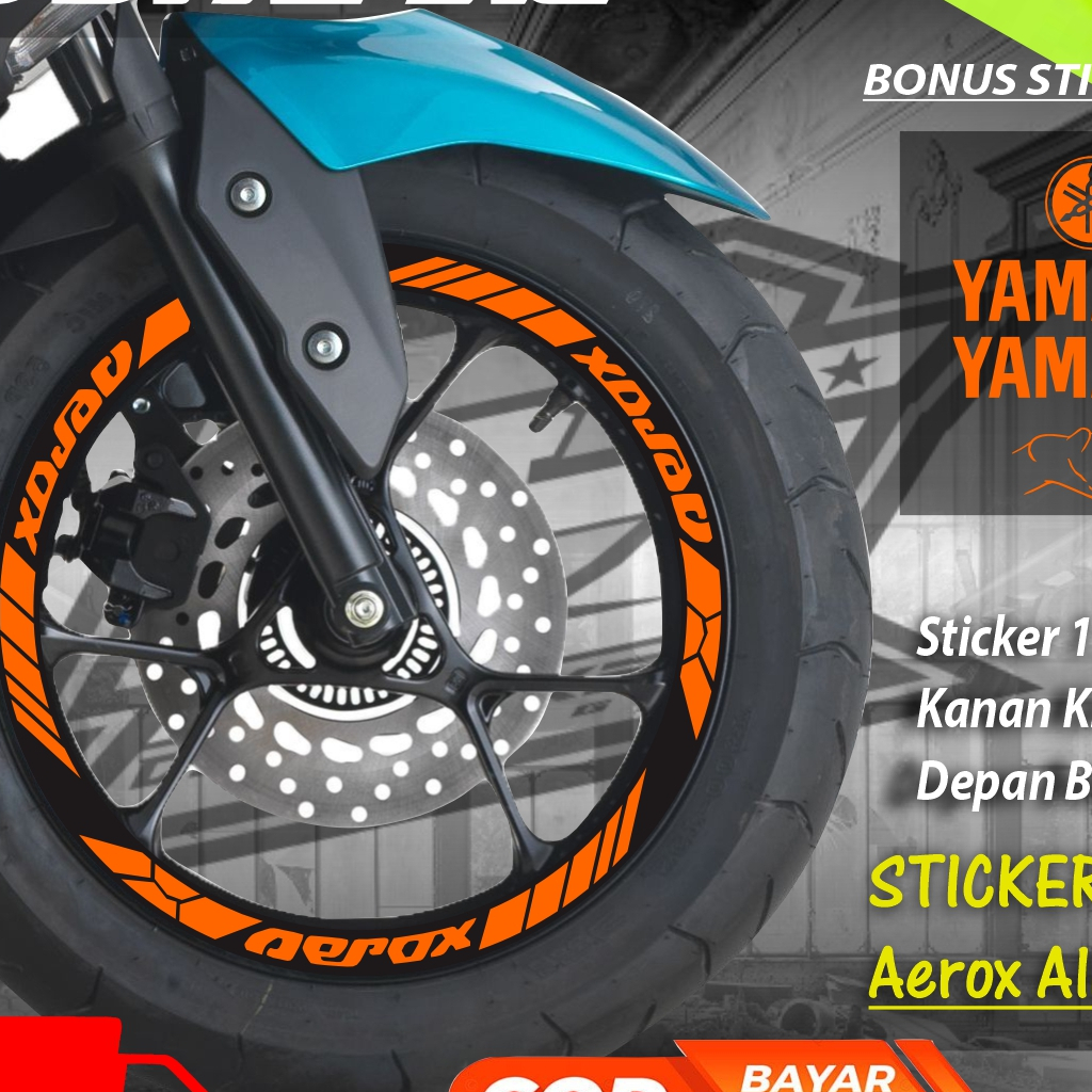Ct-452 cutting stickers for variations of aerox motorbike rims | Shopee ...
