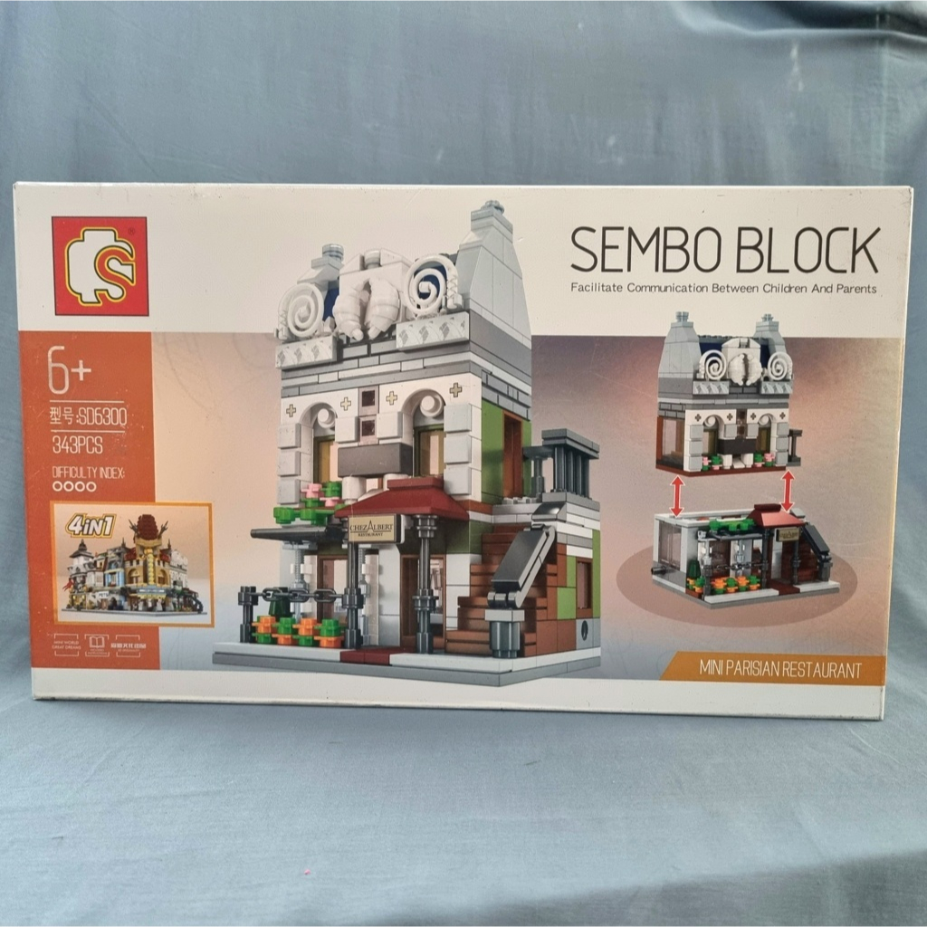 Sembo SD6300 Mini Parisian Restaurant building mini toy Building Block ...