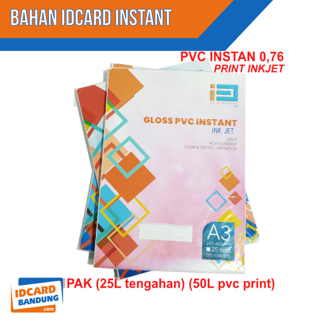 Instant id card Material a3 Size print inkjet And laser, Instant print ...