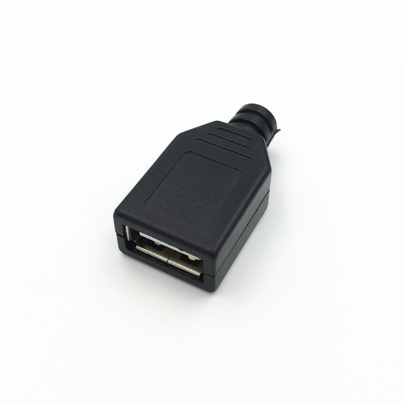 4 Pin Female Socket USB Jack With DIY Casing Cover | Shopee Philippines