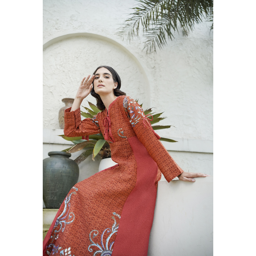 Roebini Batik Fahira Robe With Garda Semanggi Motif | Shopee Philippines