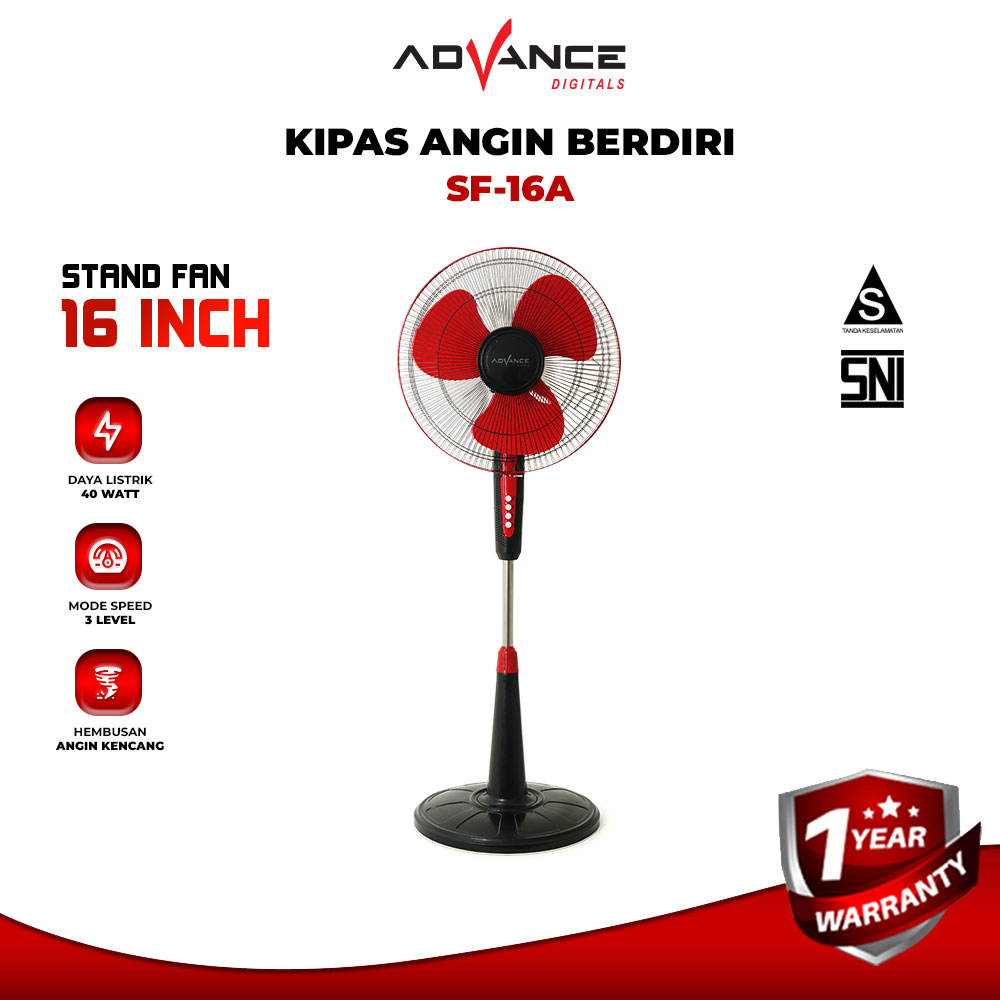 Advance SF16A Stand Fan 16inch Stand Fan | Shopee Philippines