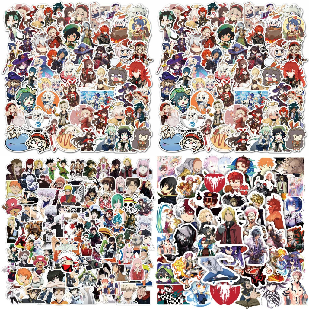 Random Anime Stickers Random Aesthetic Sticker/s - Genshin Honkai Blue ...