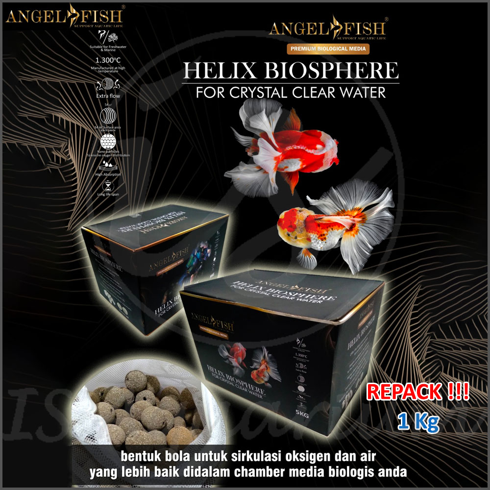 Angelfish Helix Biosphere 1kg REPACK Premium Biological Filter Media ...