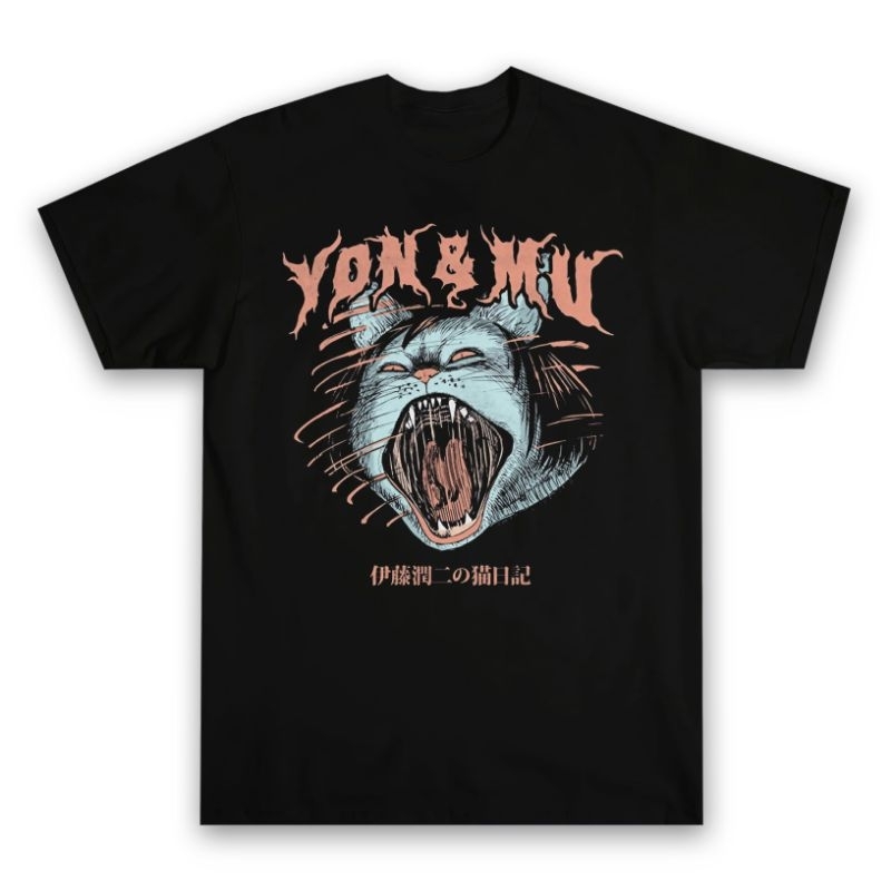 Aftereight.id KAOS ANIME MANGA JUNJI ITO CAT DIARY YON AND
