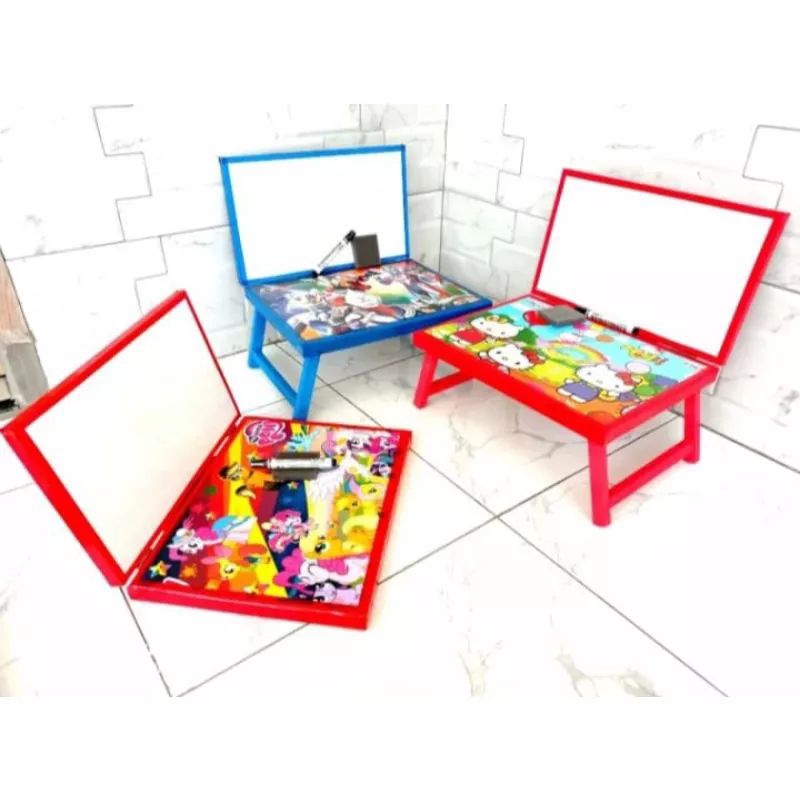 Study Table PLUS Whiteboard/Folding Study Table Minimalist Children's Character Free Markers And