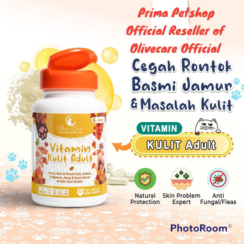 Olive Care Vitamin 1skin Capsule Adult Cat Adult Mushroom Parasite