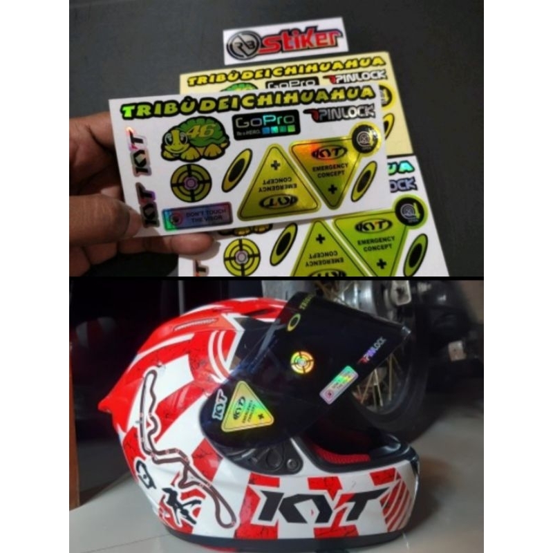 Kyt princut helmet visor Sticker | Shopee Philippines