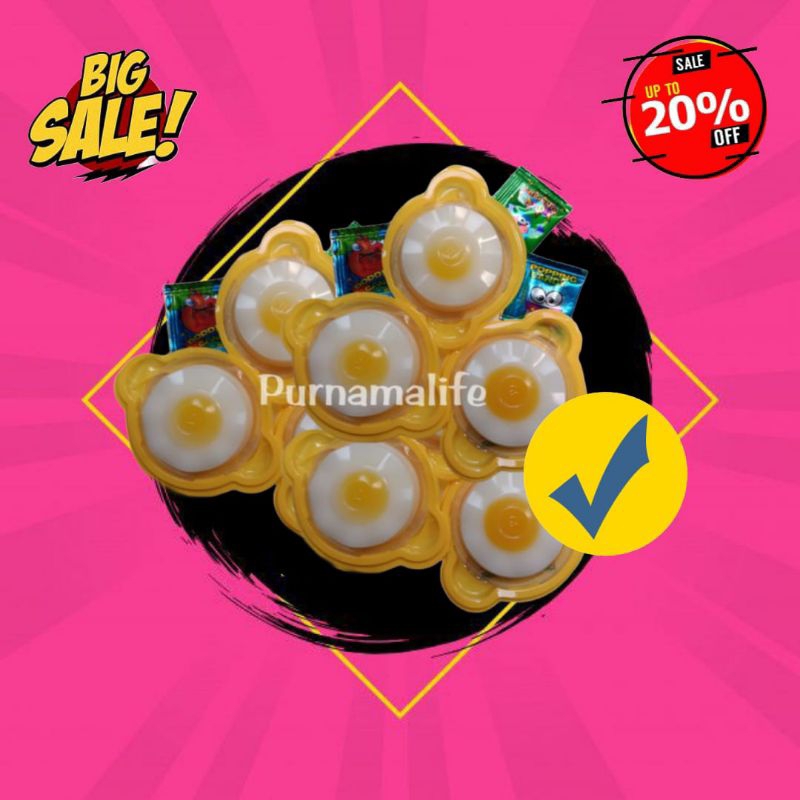 MATA Jelly Egg jelly l Egg jelly bonus popping candy l Chewy jelly l jelly Egg jelly Beef Eye