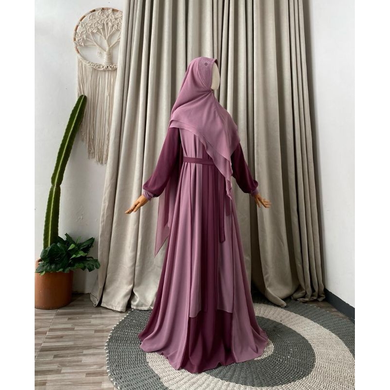 AMEENA SET | Khimar syarie Gamis set| Gamisset | Shopee Philippines