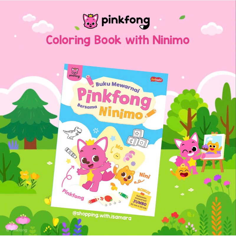 Pinkfong Coloring Book with Ninimo/Coloring Book Shopee Philippines