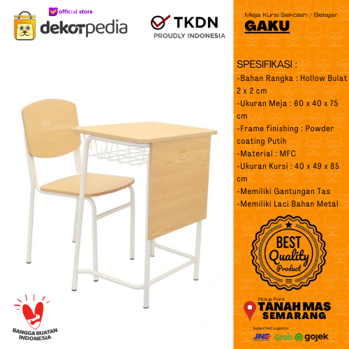 Gaku School Desk Chair Study Desk (In Town) Shopee Philippines