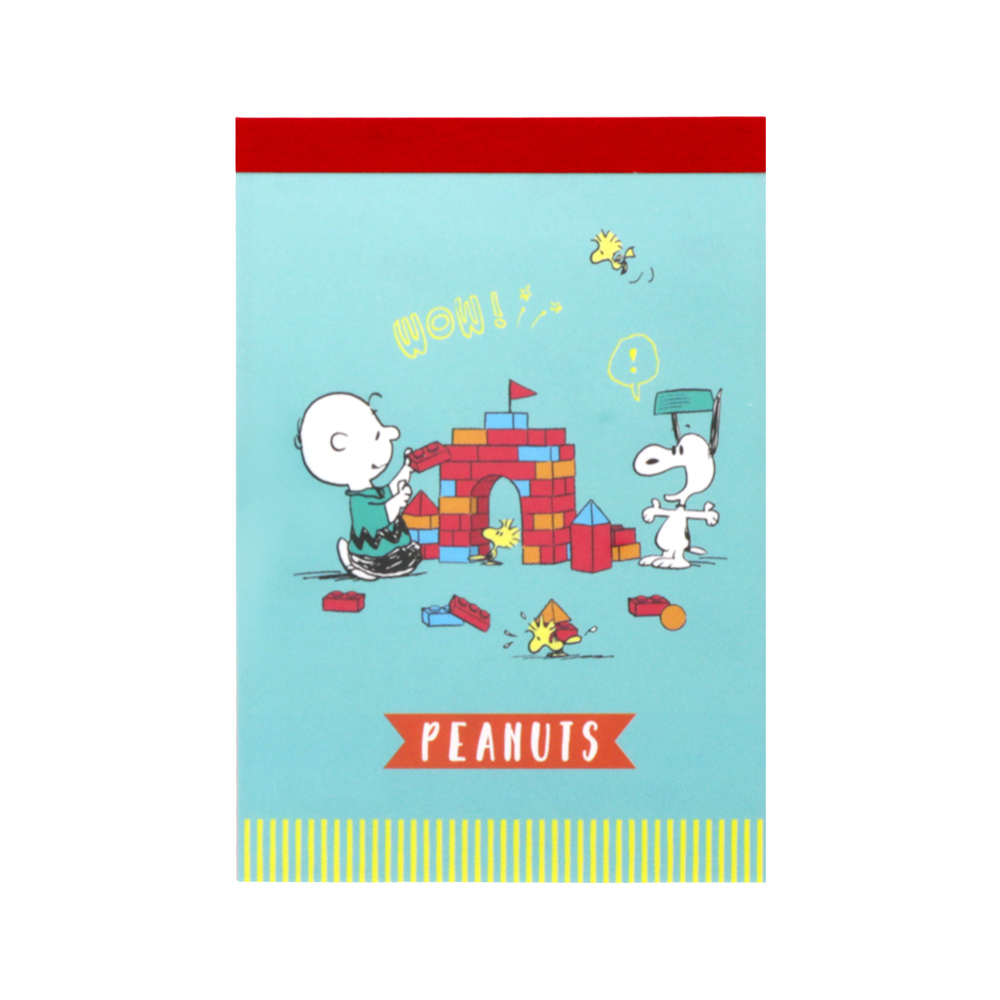 Mini Memo Pad Peanuts Snoopy Woodstock Charlie Brown Color Play Limited ...