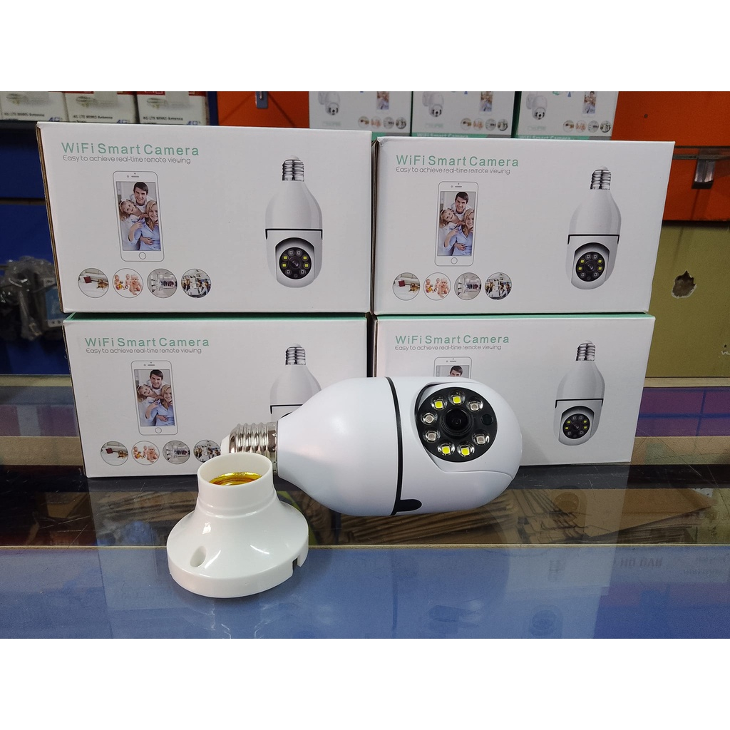 Light Bulb Camera Ip Camera Wireless PTZ Rotating Light Bulb With Night ...