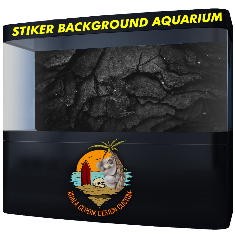 Stone Design Aquarium Background Sticker Shopee Philippines