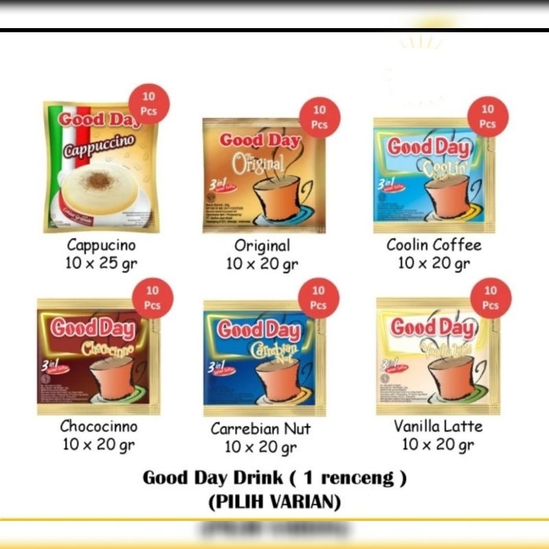 Good DAY Coffee, GOOD DAY, GOOD DAY, GOOD DAY | Shopee Philippines