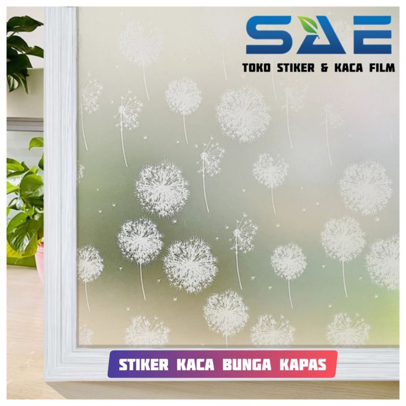 Sandblast Home Window Glass Sticker, Premium Flower Motif, Not See ...