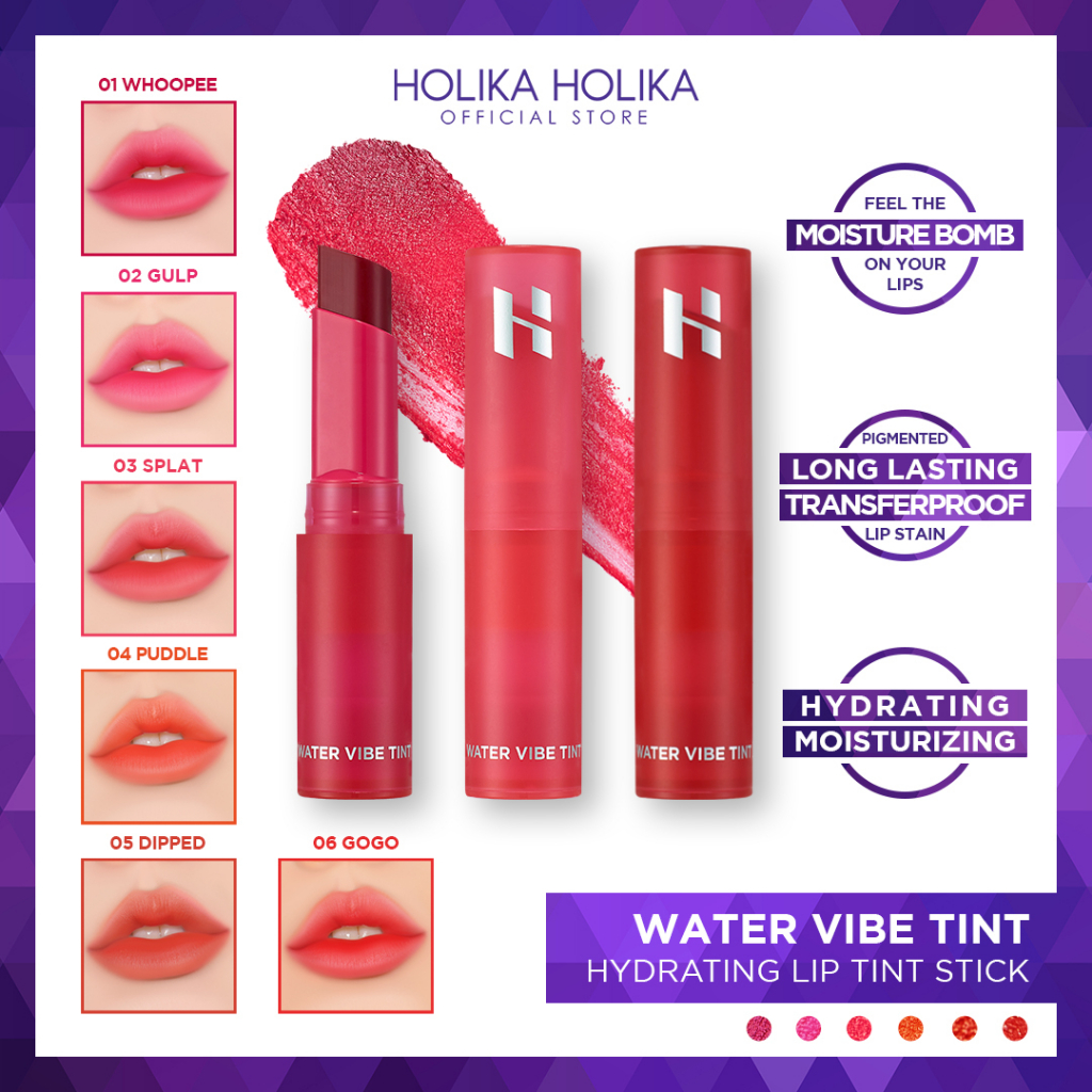 Holika Holika Water Vibe Tint Hydrating Lip Tint Stick Shopee