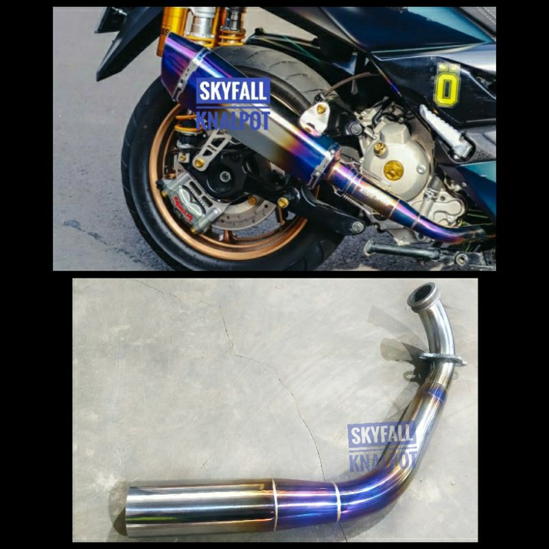 EXHAUST HEADER PIPE MATIC XMAX AEROX NMAX PCX 150 160 ADV 150 160 VARIO ...