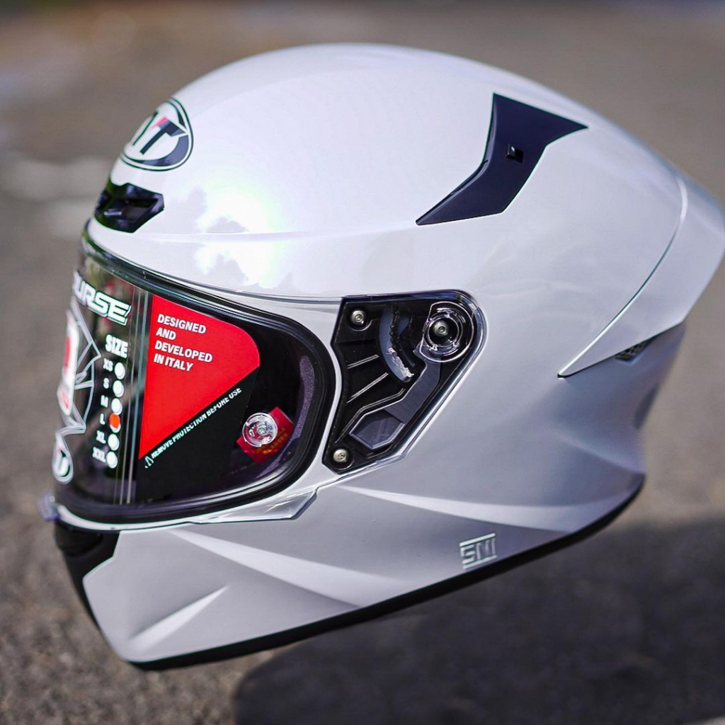 KYT TTC TT Course Solid Asphalt Grey Gloss Full Face Helmet Original ...