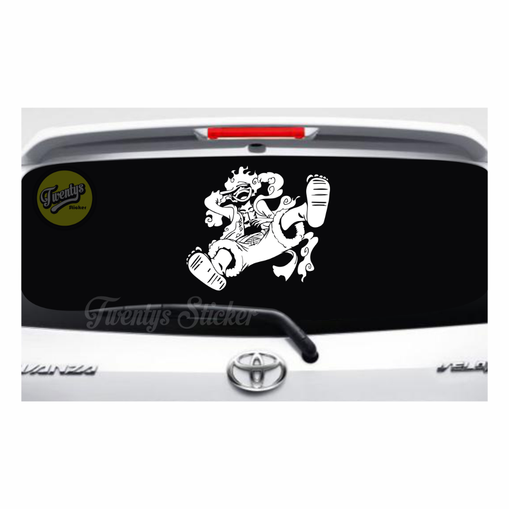 LUFFY SUN GOD NIKA STICKER LIGHT UP STICKER CUTTING STICKER | Shopee ...