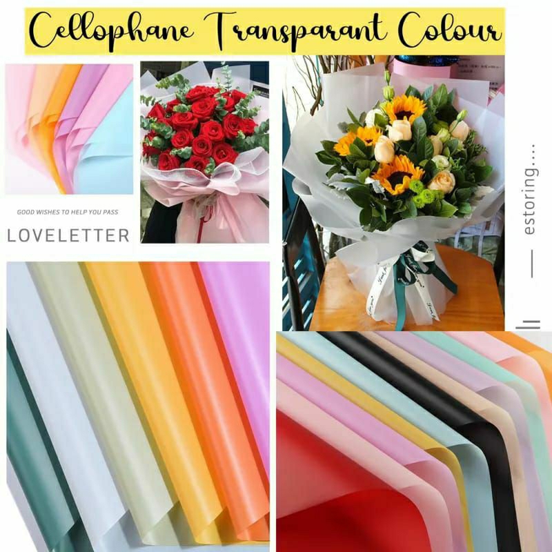 Paper FLOWER WRAPPING Gift WRAPPING FULL COLOR OPP CELLOPHANE Retail ...