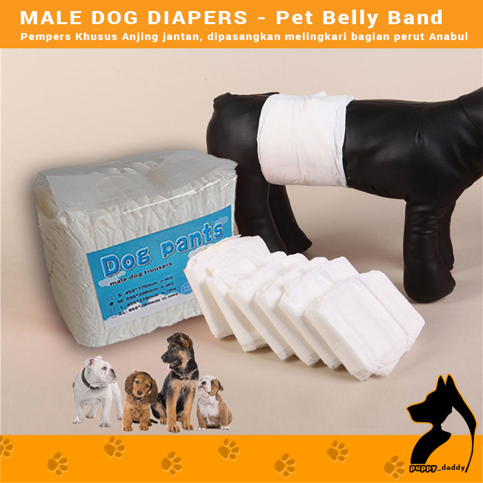 MALE DOG DIAPERS-Pet's Belly Band-Perpers Special for MALE Cats PER ...