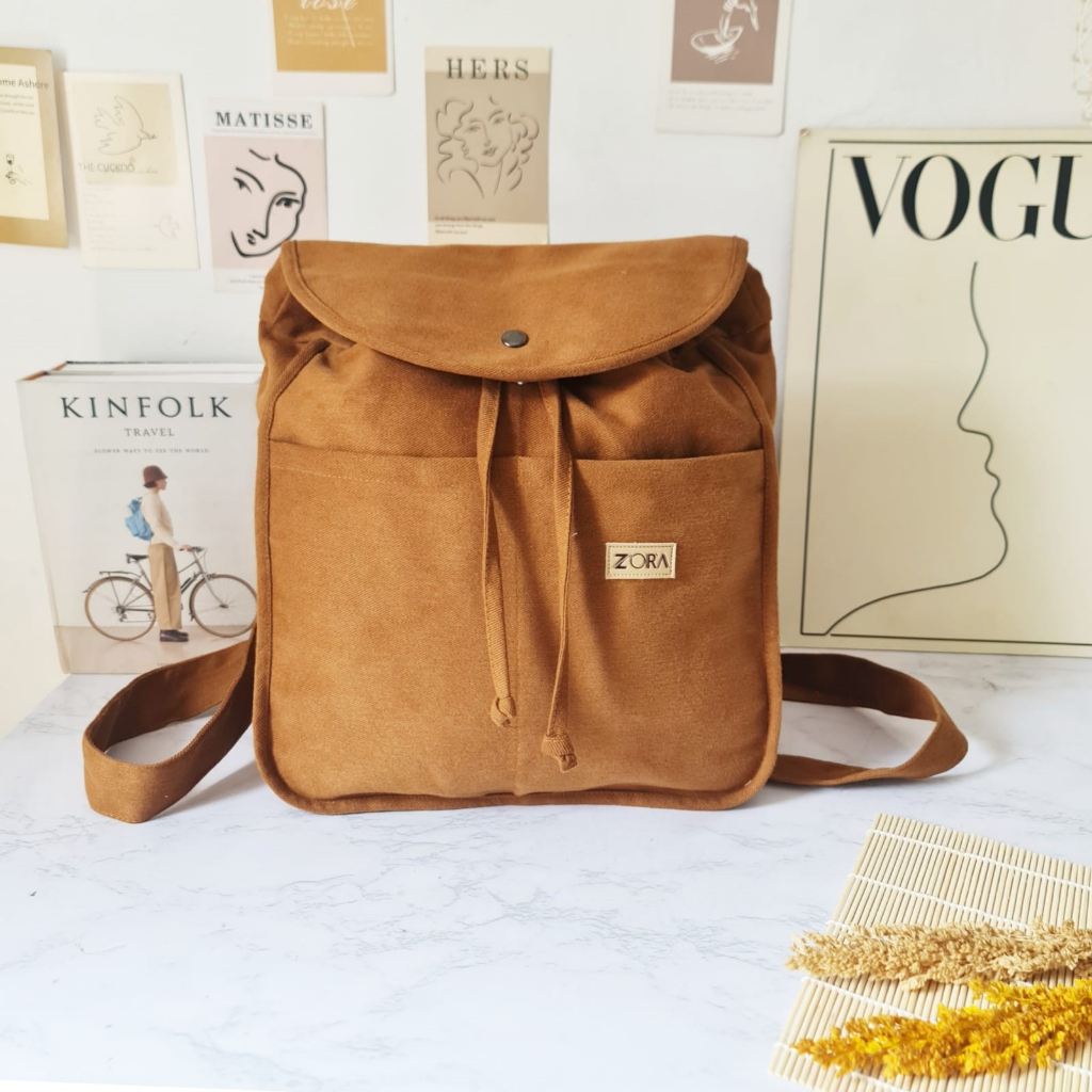Zora - Moana - Denim Backpack - Women's Backpack | Shopee Philippines