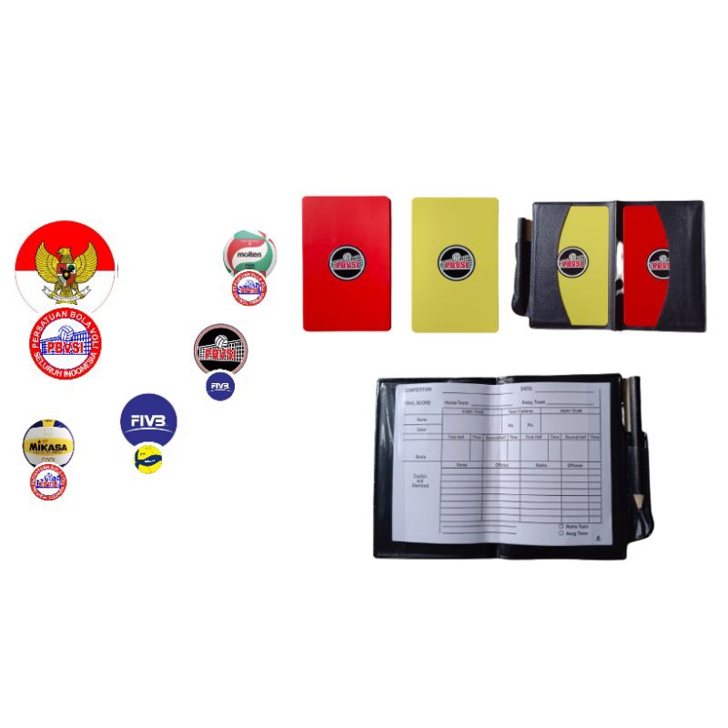 Complete Card Package And Volleyball Referee Tos Coin/Referee Equipment