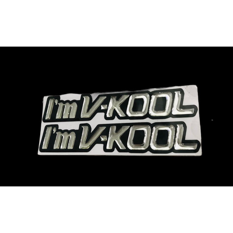 Im Vkool Embossed Sticker | Shopee Philippines