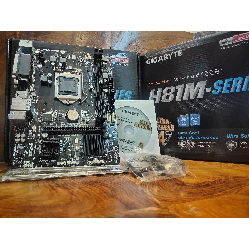 Motherboard GIGABYTE H81MDS2 Socket 1150 BONUS Processor G Warranty