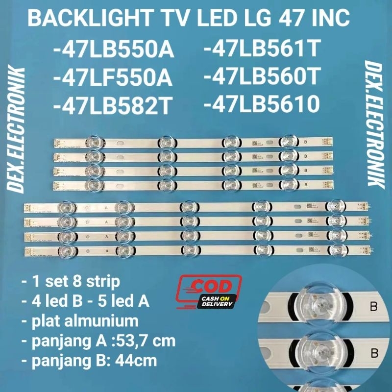 BACKLIGHT TV LG 47 IN 47LB550A 47LF550A ...
