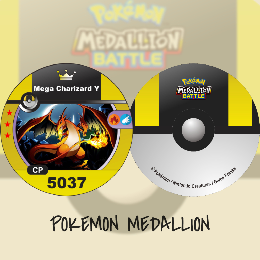 Mega Charizard Y Custom Pokemon Medallion Card | Shopee Philippines