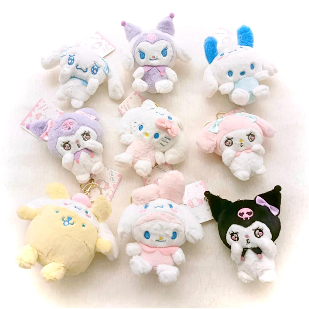 GANTUNGAN MATA HFN Sanrio Doll Keychain Melo My Melody Kuromi Plush ...