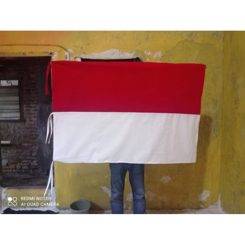 MERAH PUTIH Red And White Flag/Velvet Material/2 Faces | Shopee Philippines